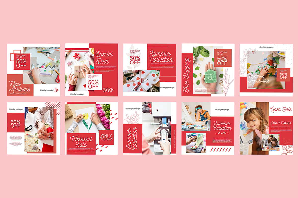 Instagram Post Template For Canva, a Social Media Template by DreamColor (Photo 3 of 5)