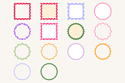 Scallop Wavy Frame Vector Bundle, a Decorative Illustration by Kusumaillustration (Thumbnail 15 of 15)