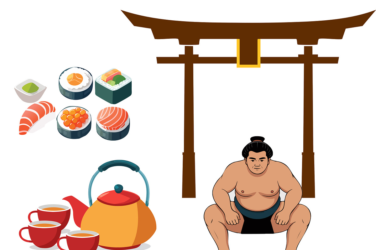 Japanese cultural elements, an Object Graphic by GreenStockPhotos (Photo 7 of 7)