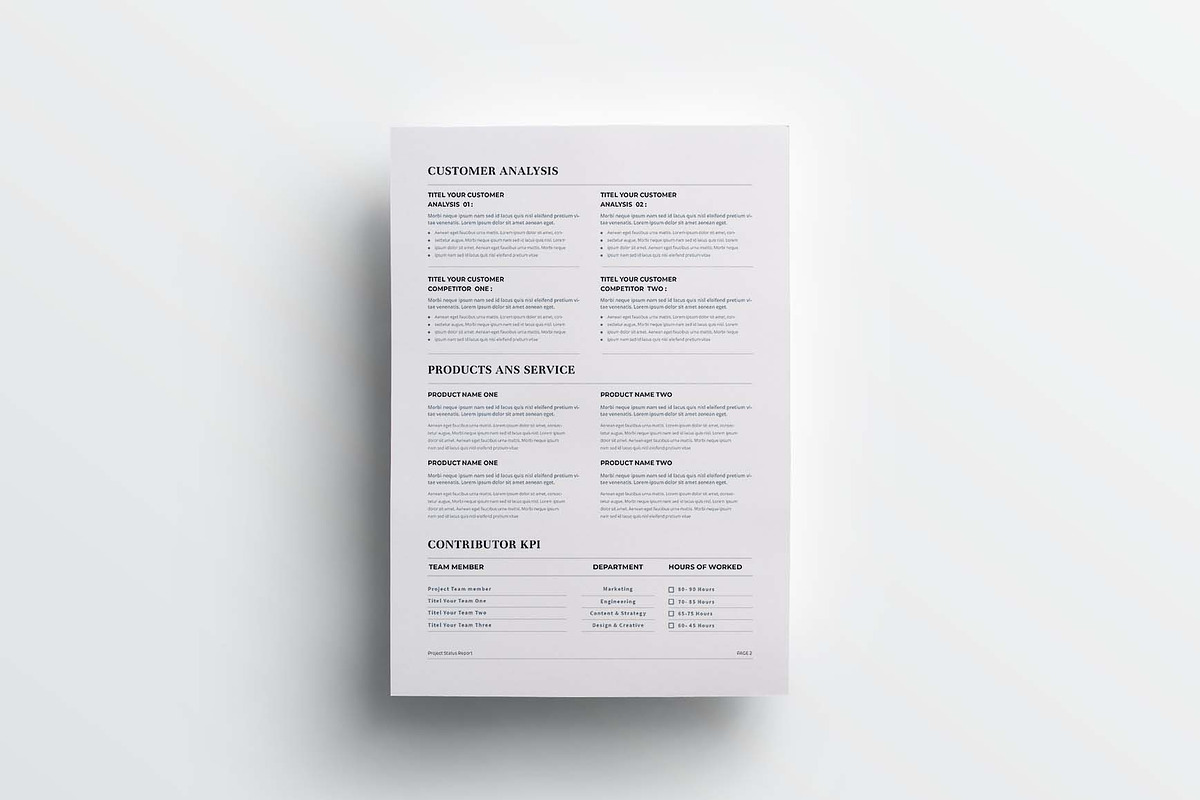 Marketing Plan | MS Word & Indesign, a Stationery Template by design_hut (Photo 5 of 7)