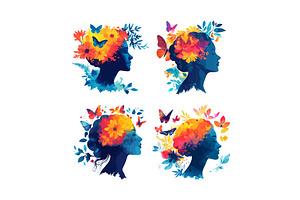 Mental health cartoon vector, an Object Illustration by Onyx