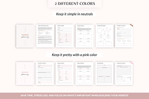 Website Planner And Workbook