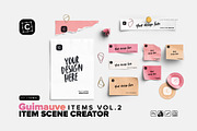 Sticky Notes & Papers Desk Elements, a Product Mockup by Custom Scene (Thumbnail 1 of 7)