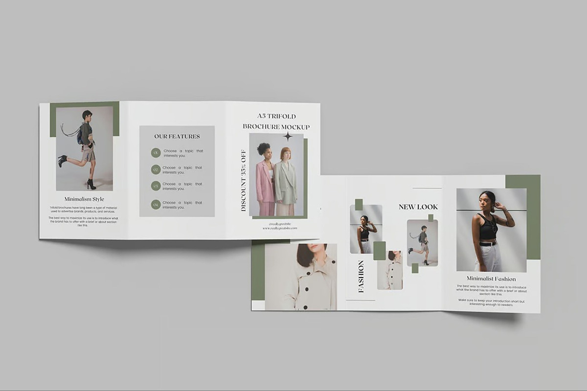 A5 Trifold Brochure Mockup, an Advertising Mockup by Hubzway (Photo 7 of 7)