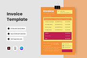 4 Set Business Invoice Template V4, a Print Template by twinstd (Thumbnail 1 of 4)