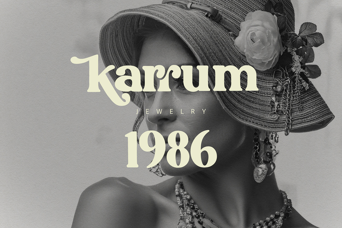 Theros Kerrned Groovy Retro Casual, a Serif Font by Maulana Creative (Photo 3 of 6)