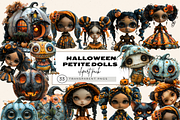 HALLOWEEN PETITE GIRLS AND MONSTERS, a Person Illustration by Daring Digies (Thumbnail 1 of 8)