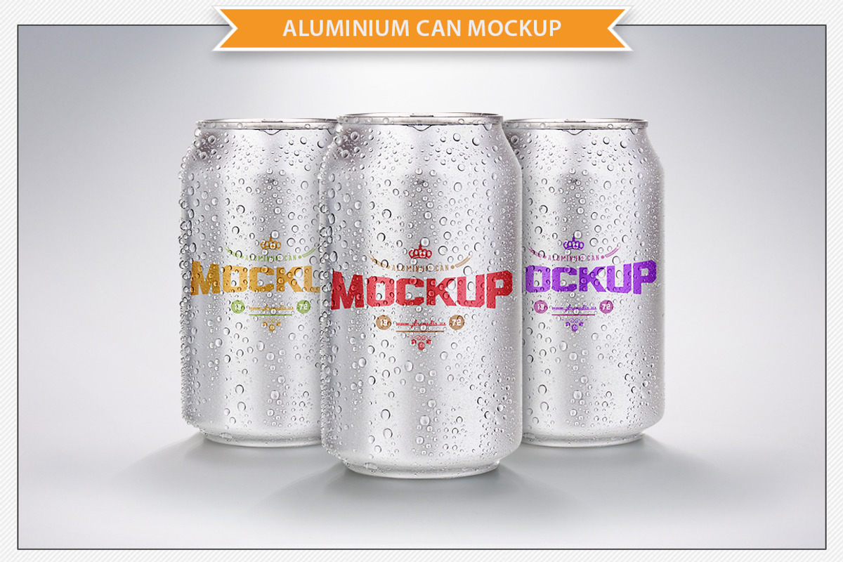 Aluminium Can Mockup, a Packaging Mockup by Plus Media (Photo 2 of 5)