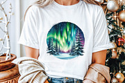 Watercolor Northern Lights Clipart, an Illustration by Libby Wishes (Thumbnail 5 of 6)