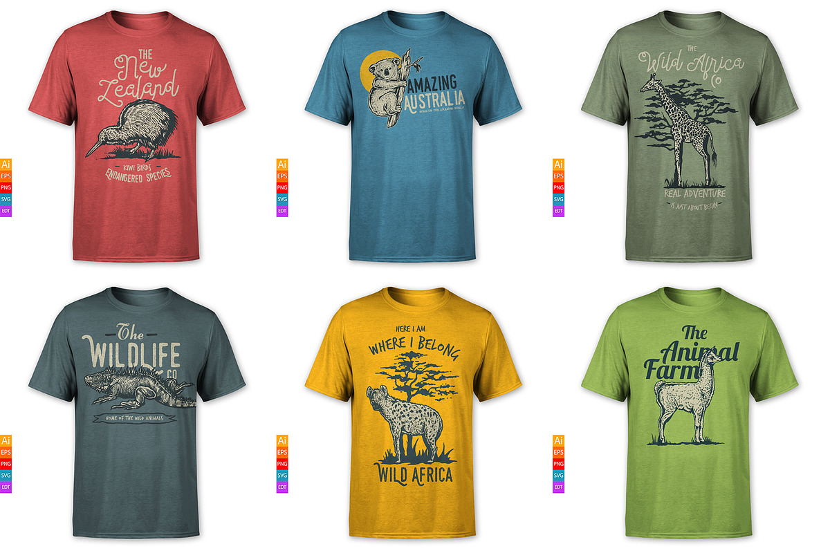 100 T-Shirt and Merchandise Graphics, an Animal Illustration by TSV Art Collective (Photo 9 of 23)