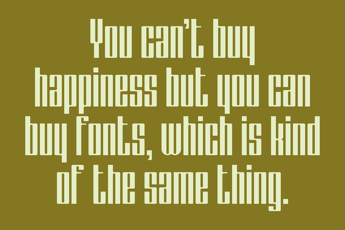 Display Carlos Font, a Sans Serif Font by GG Design (Photo 8 of 10)