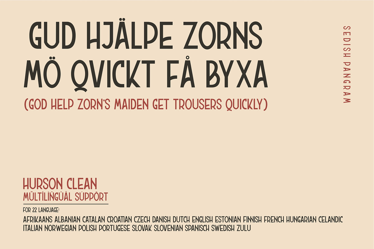 HURSON SANS - Clean Version preview 4