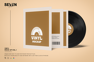 Vinyl Mockup Set