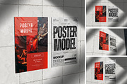 Poster Model mockup, an Advertising Mockup by Twins_studio926 (Thumbnail 1 of 5)