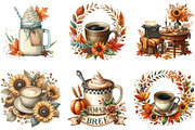 Vintage Autumn Coffee Sublimation, an Illustration by cherrydesign (Thumbnail 3 of 3)