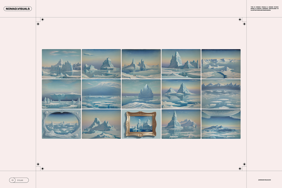 Polar Lands Illustrations, a Background Graphic by Nomad Visuals (Photo 6 of 15)
