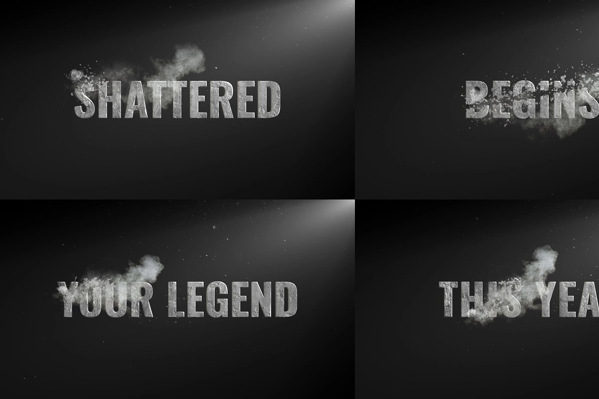 Shattered Teaser Text After Effects