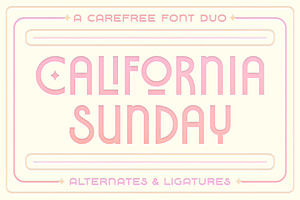 California Sunday Font Duo