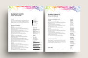 resume template word creative, a Resume Template by PinkJellyfish (Thumbnail 2 of 7)