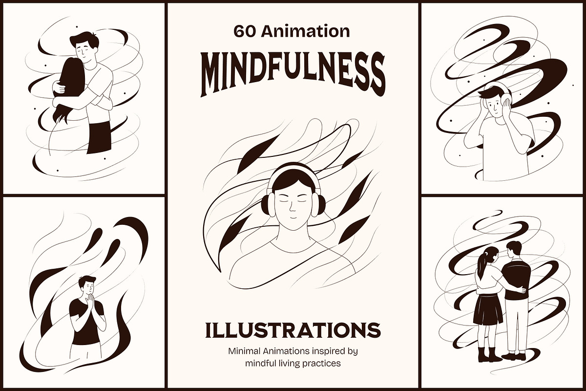 Animated Mindfulness Illustration, a Person Illustration by Prosymbols (Photo 1 of 5)