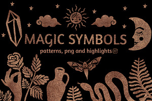 Magic symbols, a Pattern Graphic by emeraldthue