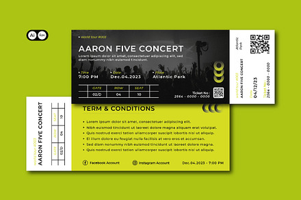 Event Ticket, a Templates & Theme by Siska Arista