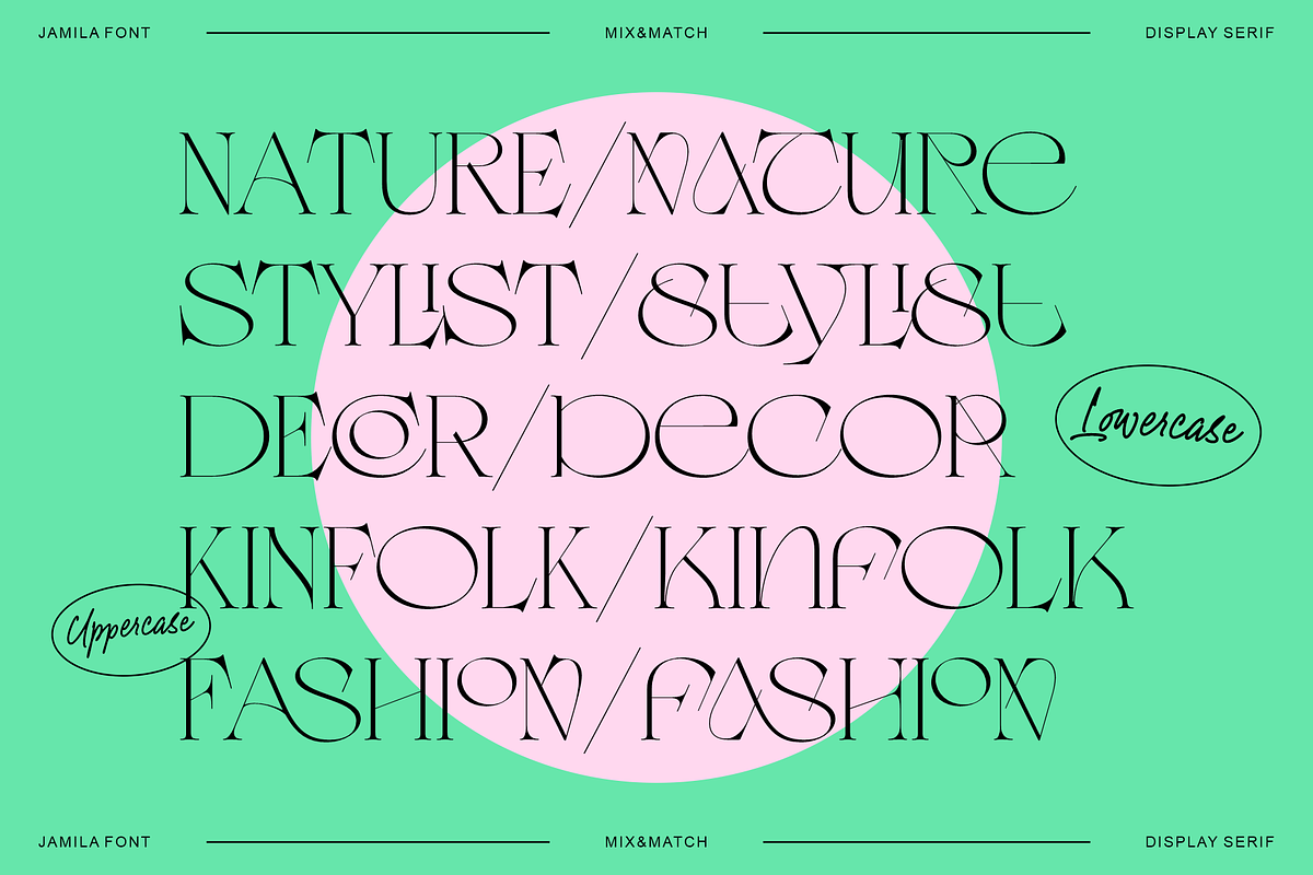Jamila Stylist Display Serif, a Serif Font by RedyStudio (Photo 4 of 12)
