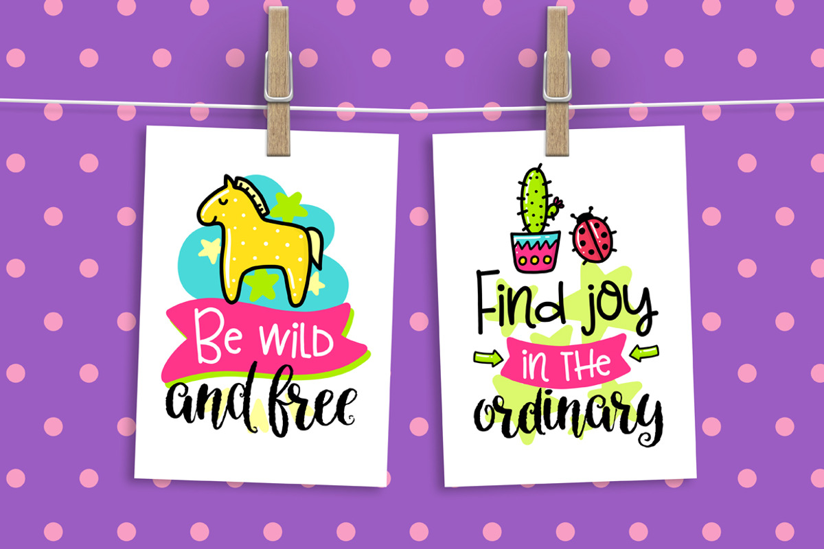 30 Funny Color Cards with Quote, a Card Template by Velliniki (Photo 5 of 5)