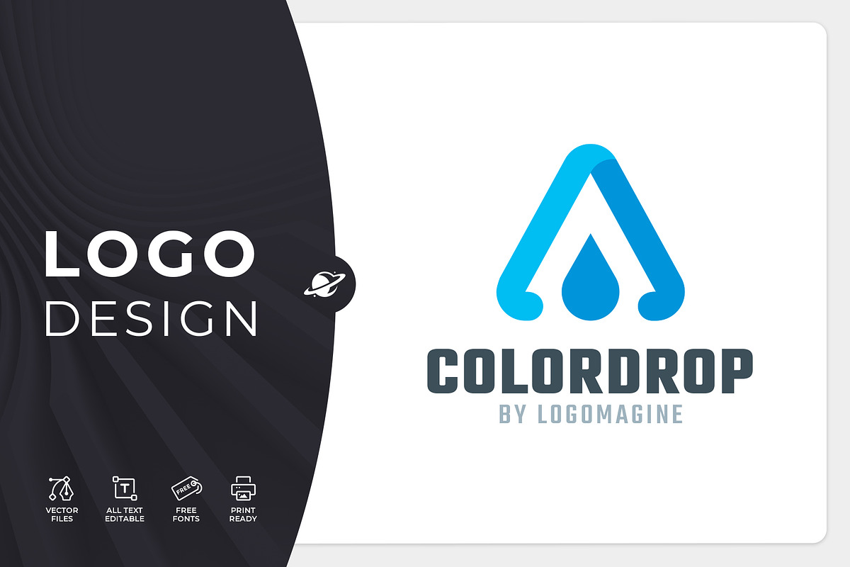 Color Drop Logo Template, a Branding & Logo Template by LOGOMAGINE