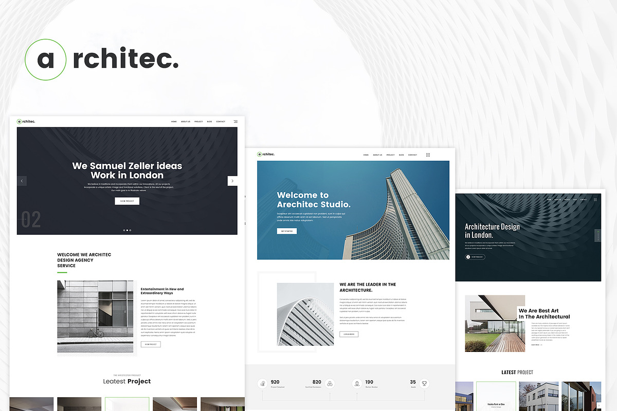 Architecture PSD Template, a Templates & Theme by fusionlab (Photo 1 of 7)