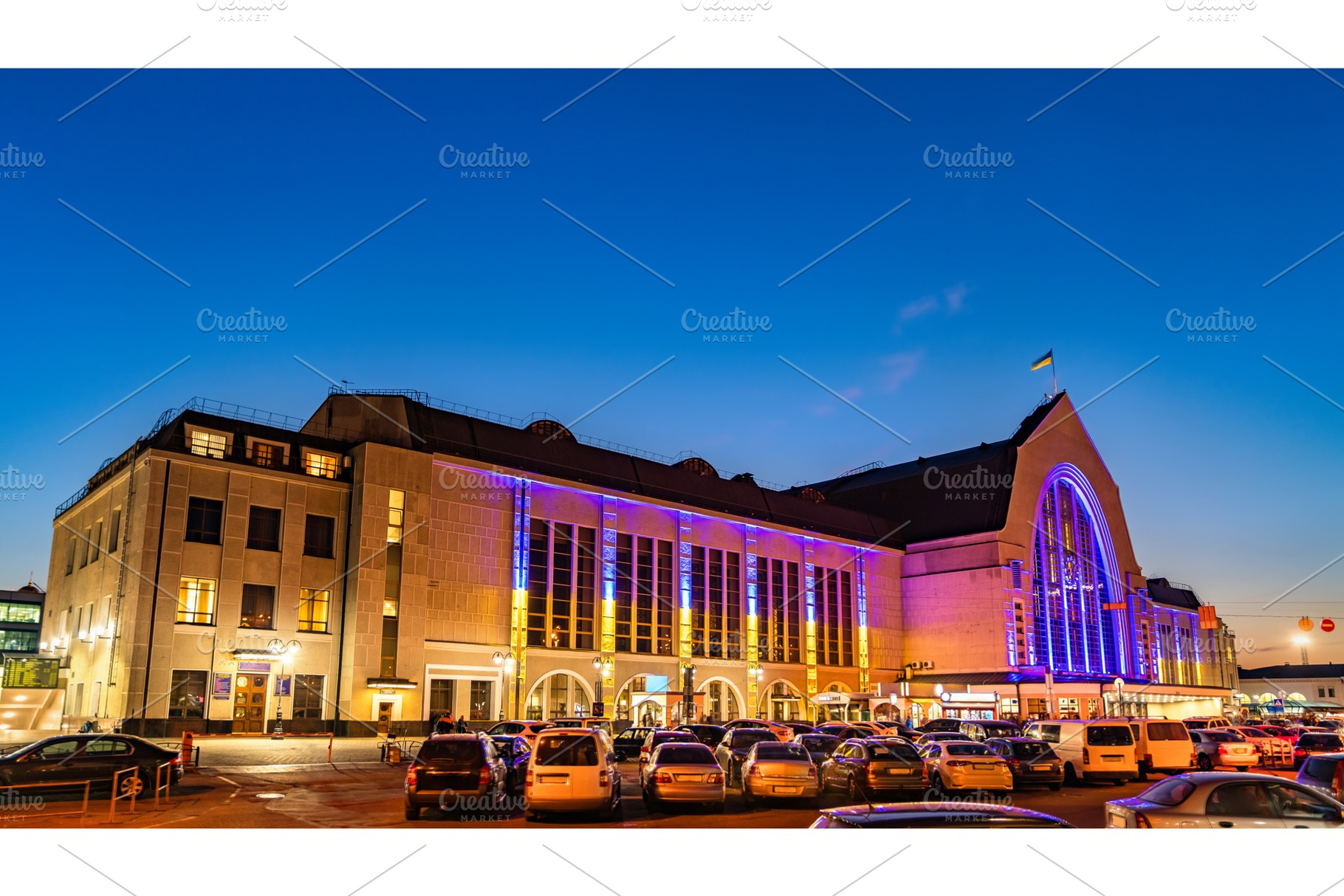 Main railway station of kiev containing kiev, ukraine, and railway, an Architecture Photo by Leonid Andronov