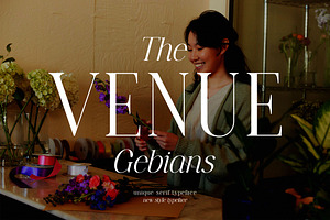 The VENUE Gebians Serif Font
