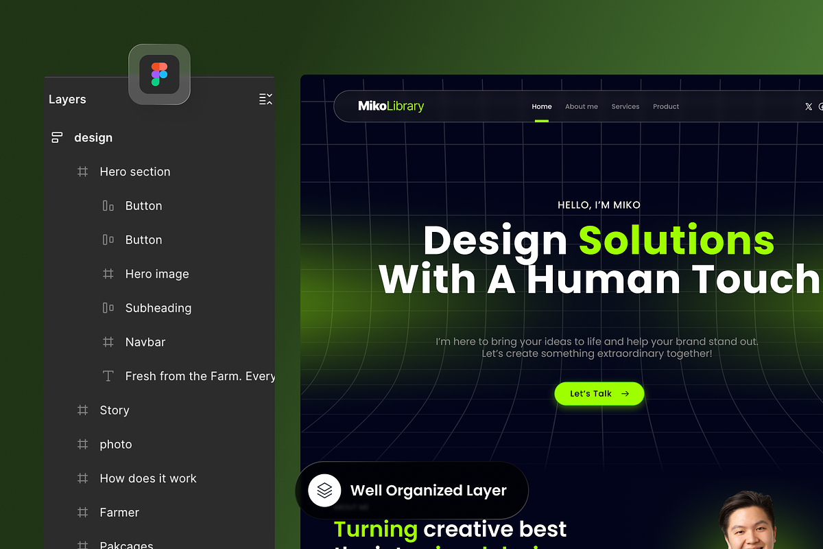 MikoLibrary - Freelancer Portfolio preview 3