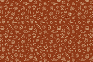 My Coffee Spot Seamless Pattern