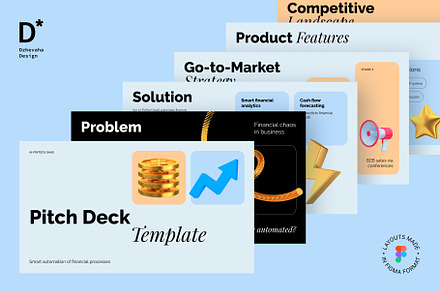 AI-FinTech SaaS Pitch Deck Template