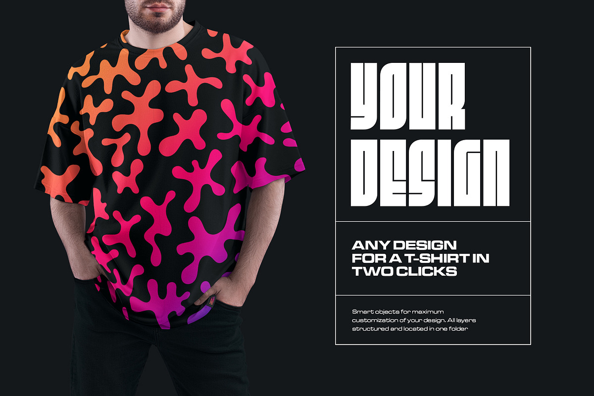 5 Mockups Oversize T-shirt, a Shirt Mockup by Grow Design Craft Studio (Photo 4 of 8)