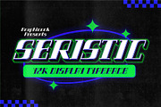 Seristic Y2K Display Typeface, a Font by graphicook (Thumbnail 1 of 16)