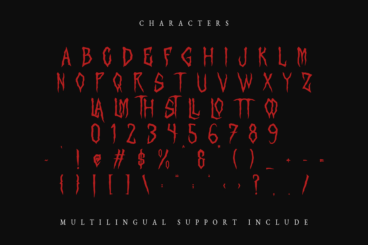 Lartzor Horror Display Font, a Handwritten Font by Maulana Creative (Photo 6 of 7)