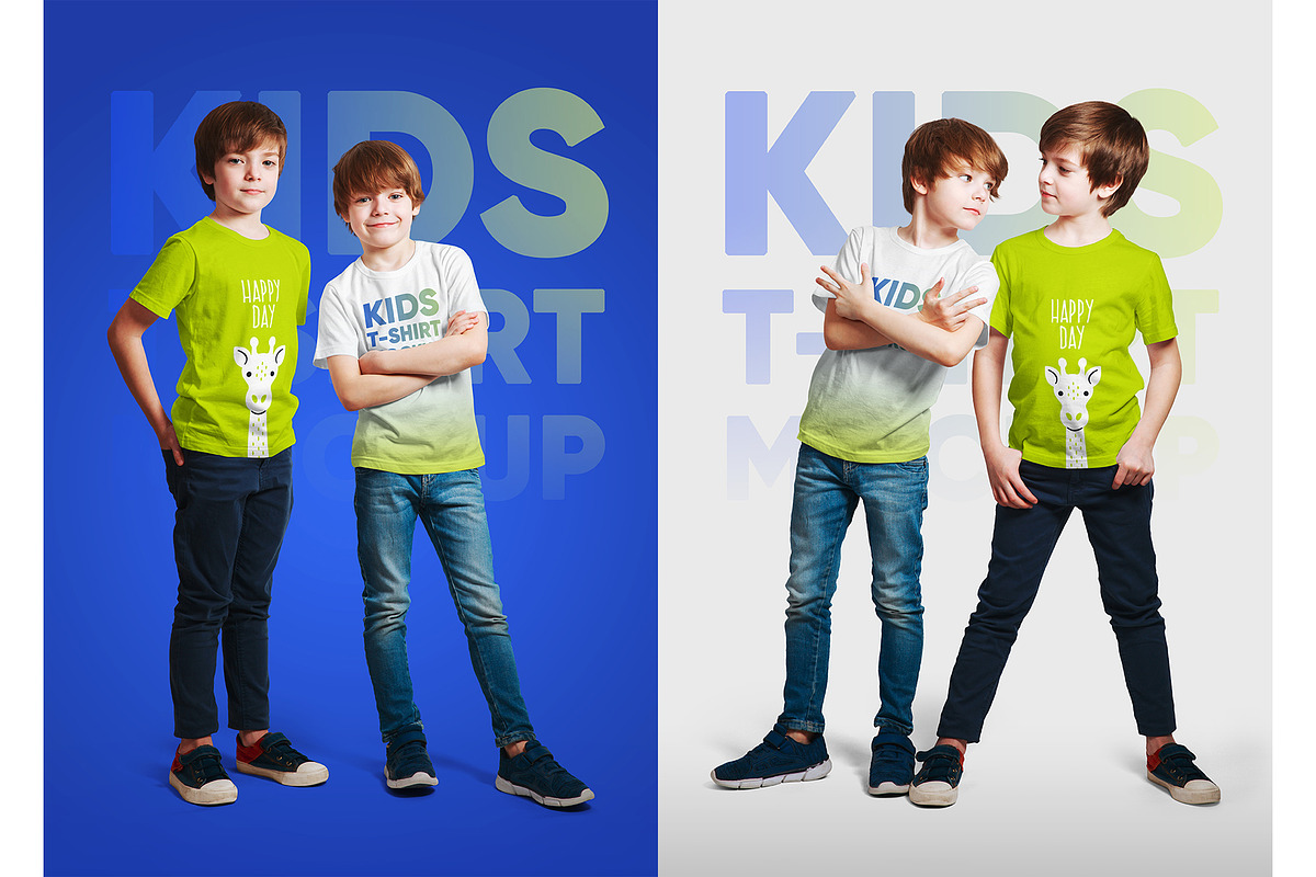 Kids Boy T-Shirt PSD Mockups Vol3, a Shirt Mockup by Hi, Mock-Up! (Photo 8 of 12)