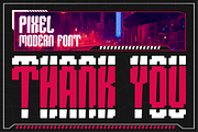 Phonixea - Pixel Condensed Font, a Handwritten Font by MaikoHatta (Thumbnail 4 of 4)