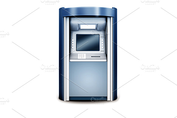 Atm Isolated On White
