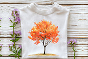 Watercolor Fall Woodland Clipart, an Illustration by Rose Art (Thumbnail 4 of 7)