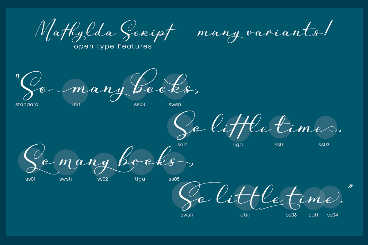 Mathylda Script preview 3