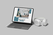 Tablet Pro With Keyboard Mockup, an iPad Mockup by lamorastudio (Thumbnail 2 of 11)