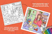 Cute Moments – Easy Coloring Book, a Person Illustration by Bold & Easy Coloring Book (Thumbnail 2 of 2)