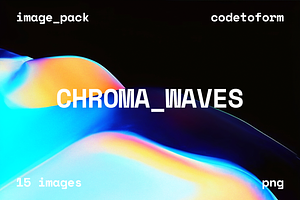 Chroma Waves Abstract Backgrounds