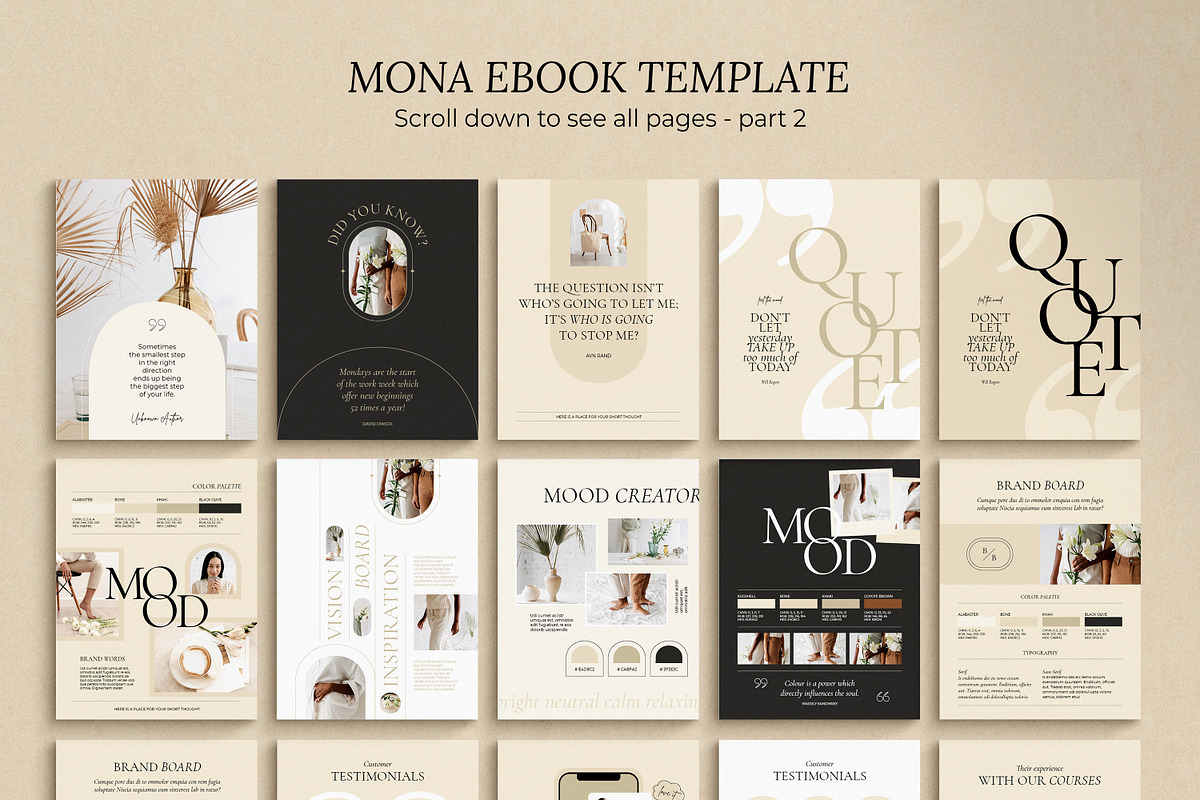 eBook for Coach / CANVA, INDD / Mona, a Magazine Template by Mirazz (Photo 21 of 21)