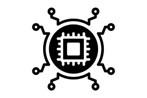 Soc microchip solid icon, a Solid Icon by Creative priyanka