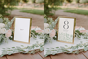 Gold Frame Table Sign Mockup, a Product Mockup by TatiMockup (Thumbnail 2 of 3)