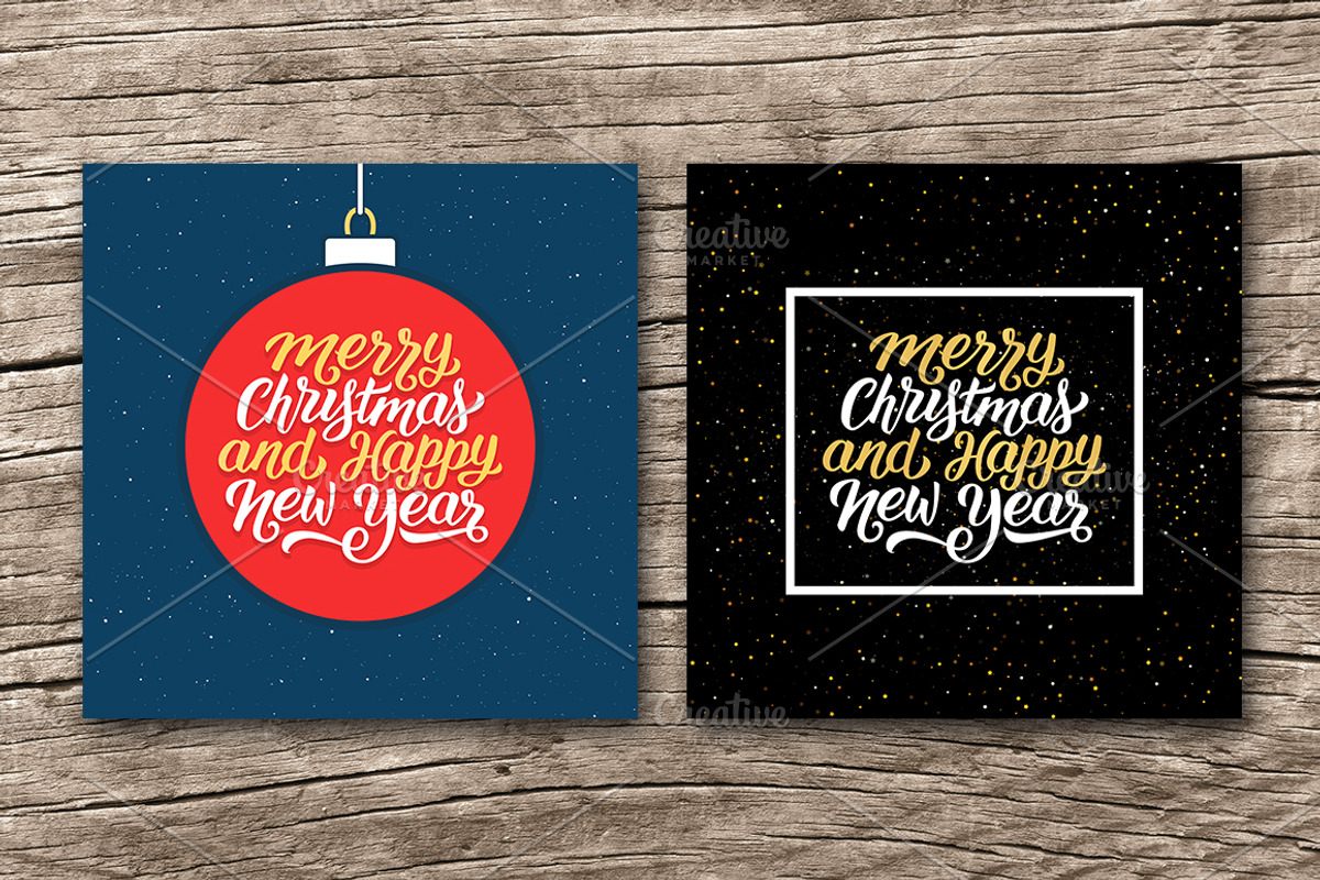 Merry Christmas and Happy New Year, a Decorative Illustration by yurlick (Photo 4 of 6)
